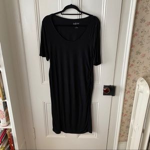 Black Aglow maternity jersey dress